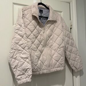 Vuori Cream Quilted Bomber